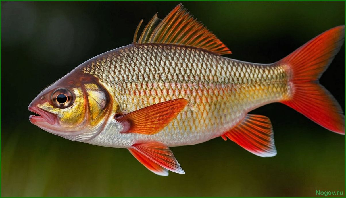 (красноперка, особенности, внешнего, вида, среды) Красноперка: особенности внешнего вида, среды обитания и привычки этой пресноводной рыбы